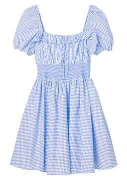 Blue dress isolated on white