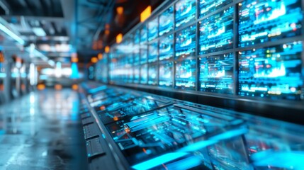 Futuristic Technology Environment: Young Adults Interacting with Advanced Holographic Interfaces in a Modern, Sleek Setting