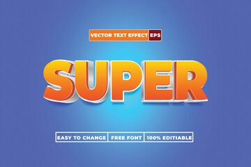 Premium 3d Vector Text Effect Fully Editable High Quality. 