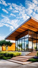 Timeless Wood Siding Elevates the Modern Architectural Design of this Residential Home