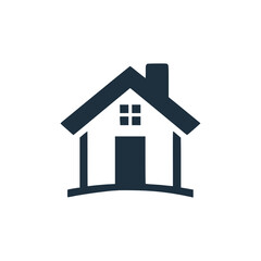 house property clean logo vector illustration template design