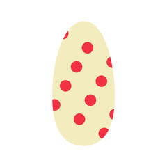 nail art red polkadot pattern vector illustration template design