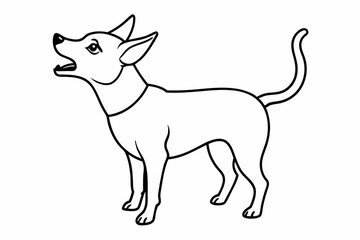 
Chihuahua Dog line art vector illustration, Dogs and puppies in different breed, corgi, golden retriever, poses, sitting, standing, jump

