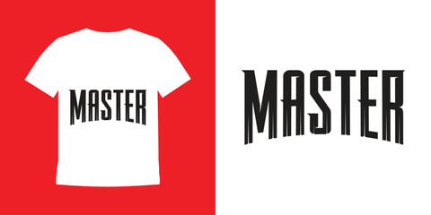 Simple white T-shirt logo
