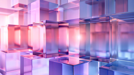 Modern glass colorful and bright square overlapped pattern on background. colorful square gradient Suit for business, corporate, institution, party, festive, seminar, and talks.