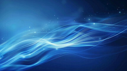 Abstract Futuristic blue wave digital Background