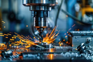 Metal Cutting Machine Sparks