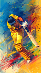 Cricket banner batting vertical wallpaper cricket world cup background cricket tournament poster premier league wallpaper