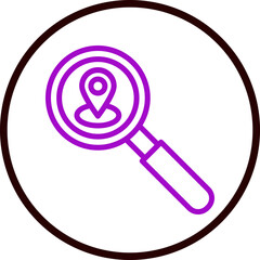 Scanning Location Vector Line Purple Circle Black