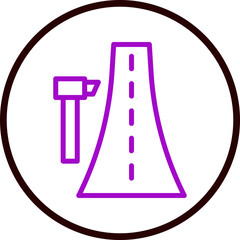 Speed Trap Vector Line Purple Circle Black