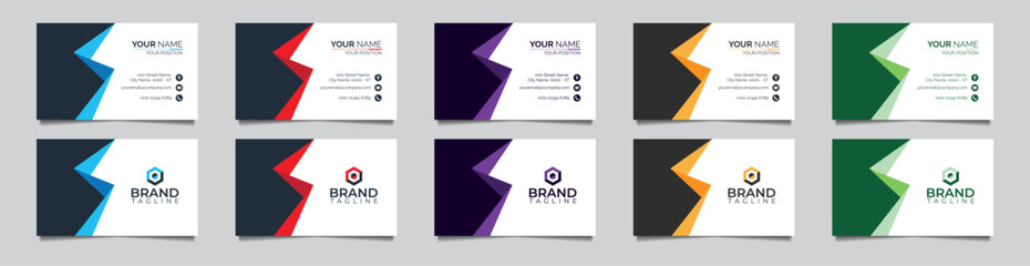 Creative modern name card and business card