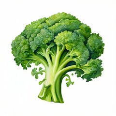 Fresh Green Broccoli Florets.