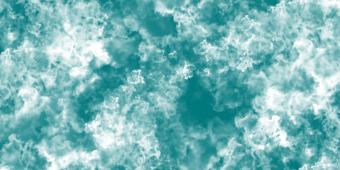 Abstract watercolor illustration featuring a Blue and white sky with wispy clouds. Bright background texture paint art. Watercolor grunge background in a light sky blue color.