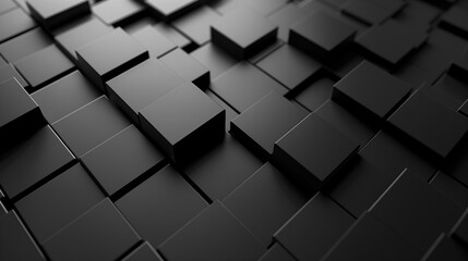 Fototapeta premium abstract background with 3d rectangles modern wallpaper black blocks business background 