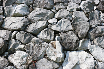 Wall made of stone for background