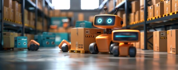Efficient Warehouse Automation with Autonomous Robots Sorting Packages