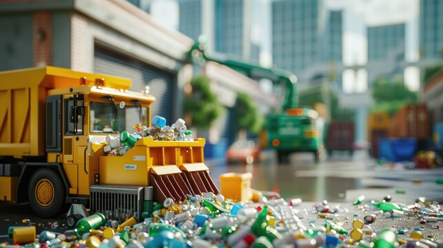 A smart city waste management system with automated sorting and recycling