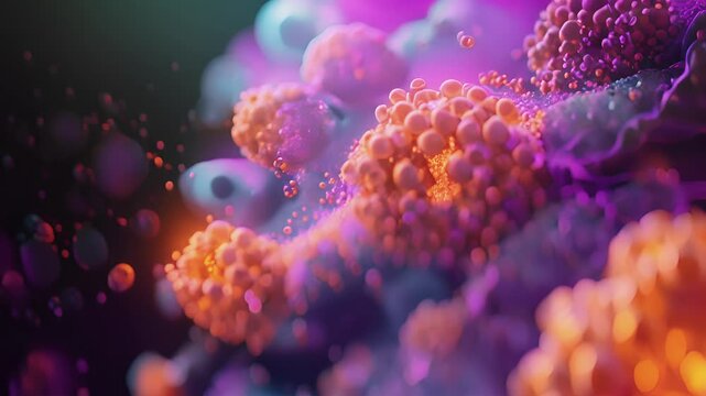 Highresolution image of insulin receptors on kidney cells emphasizing the role of insulin in maintaining glucose homeostasis.