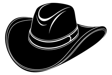 Cowgirl and Cowboy Hat SVG Silhouette
