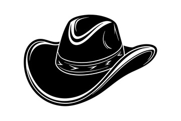 Cowgirl and Cowboy Hat SVG Silhouette