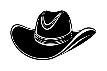 Cowgirl and Cowboy Hat SVG Silhouette