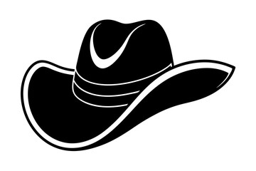 Cowgirl and Cowboy Hat SVG Silhouette