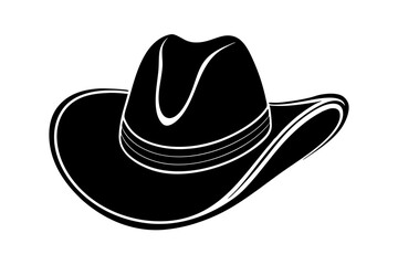 Cowgirl and Cowboy Hat SVG Silhouette