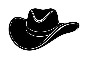Cowgirl and Cowboy Hat SVG Silhouette