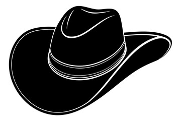 Cowgirl and Cowboy Hat SVG Silhouette