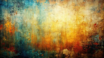 Fototapeta premium Abstract painting with a grungy style background, abstract, painting, grungy, texture, colorful, vibrant, artistic