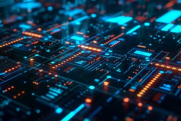 Fototapeta premium Abstract Digital Data Circuitry