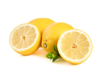 Lemons isolated on white