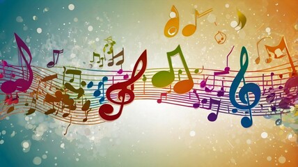 Obraz premium abstract music background