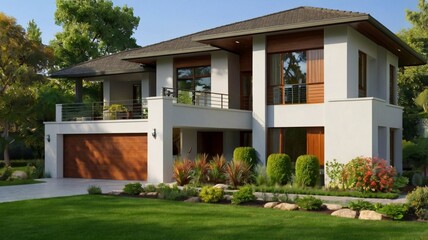 Fototapeta premium house in the garden