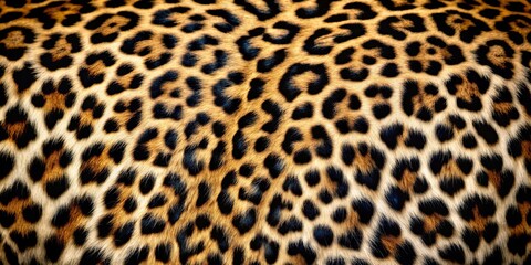 Realistic Furry Leopard Skin Texture