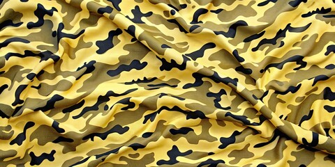 Yellow and black camo fabric texture background , camouflage, pattern, texture, fabric, yellow, black, army, military