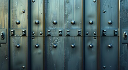 Fototapeta premium close up of a plate with screws