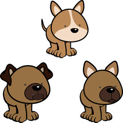 standing animals characters cartoon pack collection in vector format