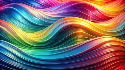 Fototapeta premium Abstract colorful background with vibrant waves , vibrant, abstract, colorful, waves, flowing, pattern, design, backdrop, texture