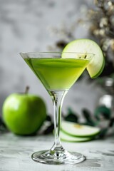appletini green cocktail