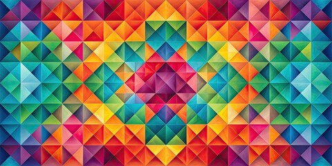 Fototapeta premium Abstract geometric pattern with vibrant colors and sharp angles , geometric, colorful, modern, design, background, abstract