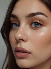 close up portrait of a woman