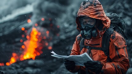 Background illustrations of a corporate team working together can highlight the concepts of teamwork, leadership, and professional success