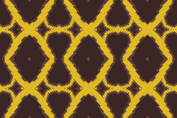 Ikat ethnic Indian seamless pattern. Design for background, wallpaper, vector illustration, fabric. Ikat ethnic seamless pattern design. Aztec fabric carpet.