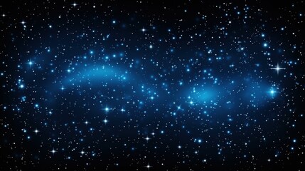 Fototapeta premium Stunning night sky with stars and abstract lights. Magical banner perfect for various projects.