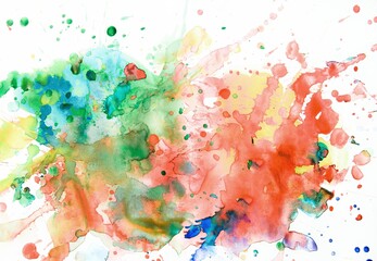 Fototapeta premium Abstract watercolor backgrounds made of blurs and splashes