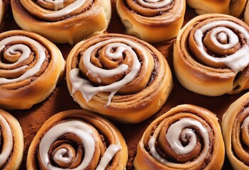 Fototapeta premium Freshly Baked Cinnamon Rolls