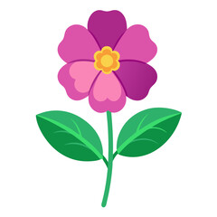 Primrose Vector Illustration A Detailed Floral Design