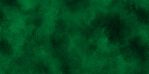 Old and grainy Dark green Smoke Abstract Background, Brush stroked painting green Watercolor paper texture, Abstract painting by green watercolor ink texture.	