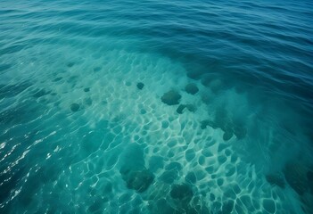 Beautiful beach scenery, high angle view of the sea